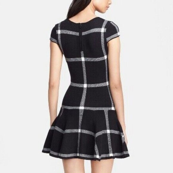 NWT Alice + Olivia Selma Checkered Drop Waist Dress ASO Spencer Hastings - Picture 4 of 14